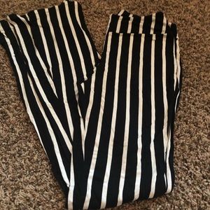 Bell bottom stripped pants